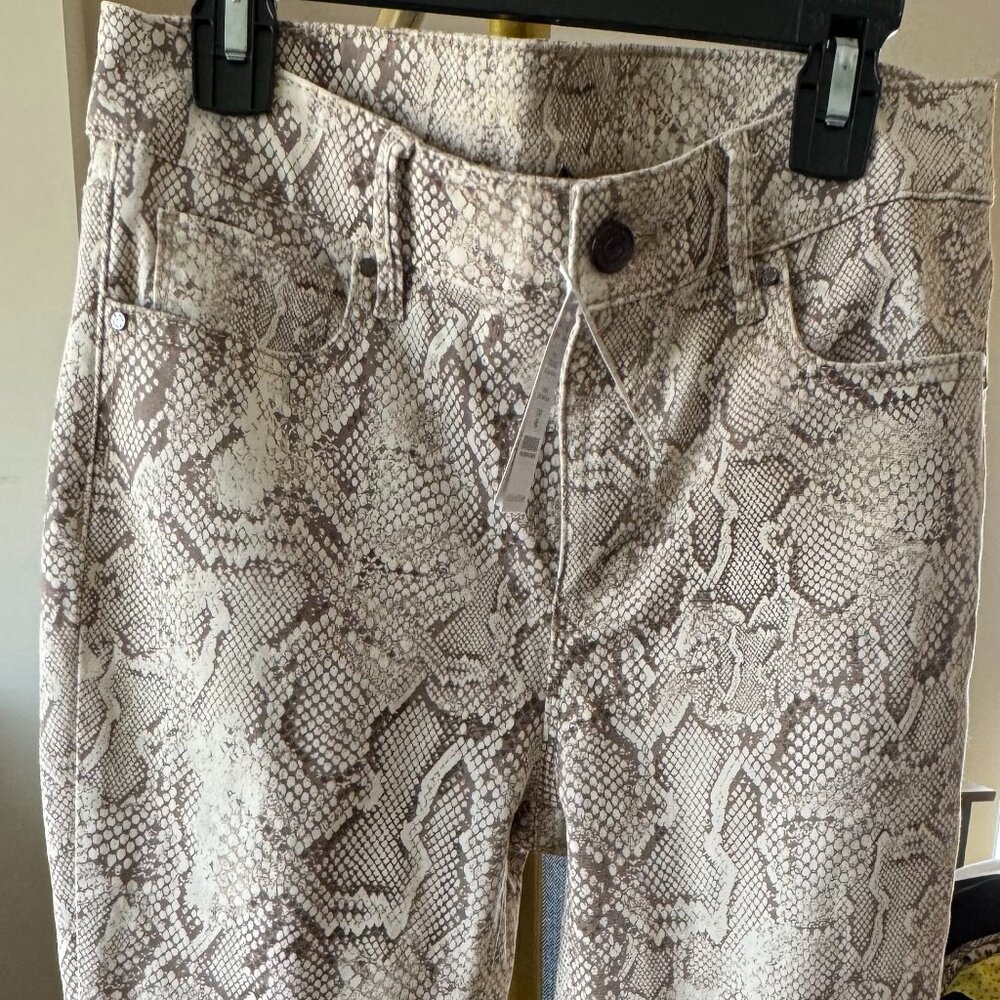 WHBM snakeskin print skinny jean